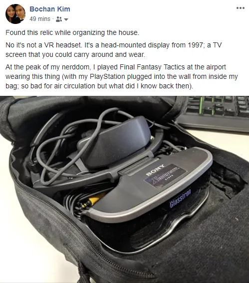 My own Facebook post