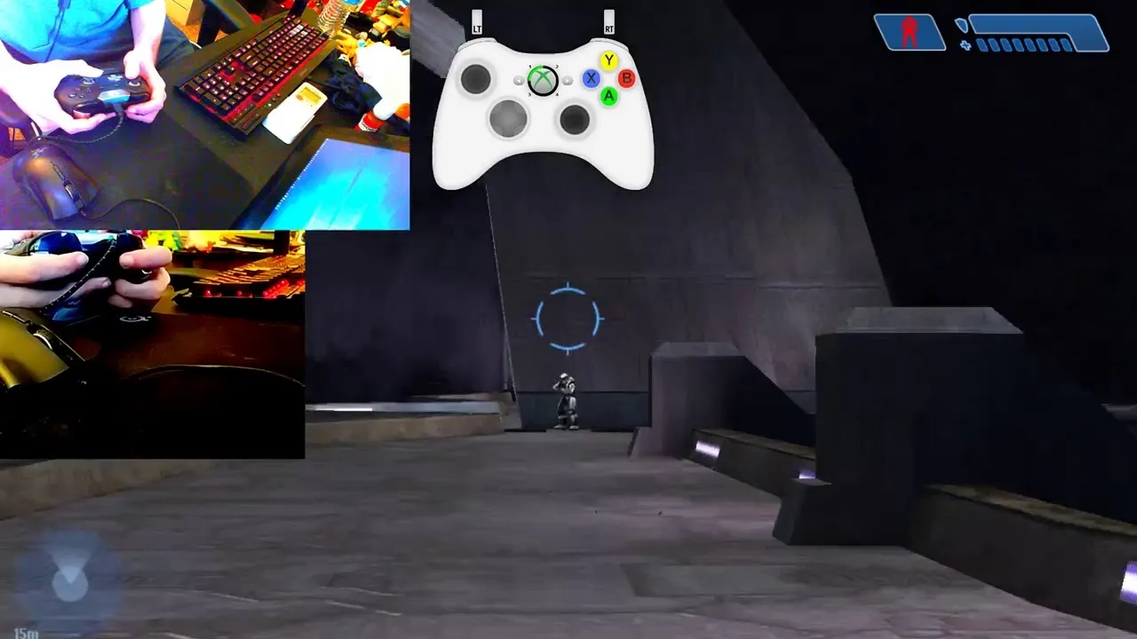 Play video: Video demonstrating how aim assist works in Halo (AND eventually in other Bungie games)